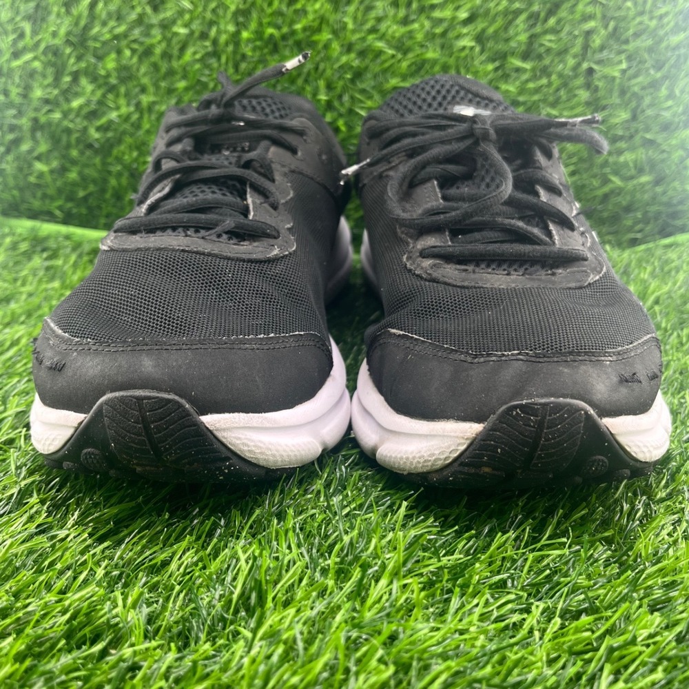 Under Armour Charged Assert Men's 10 Black White Running Training Shoes - Picture 2 of 10